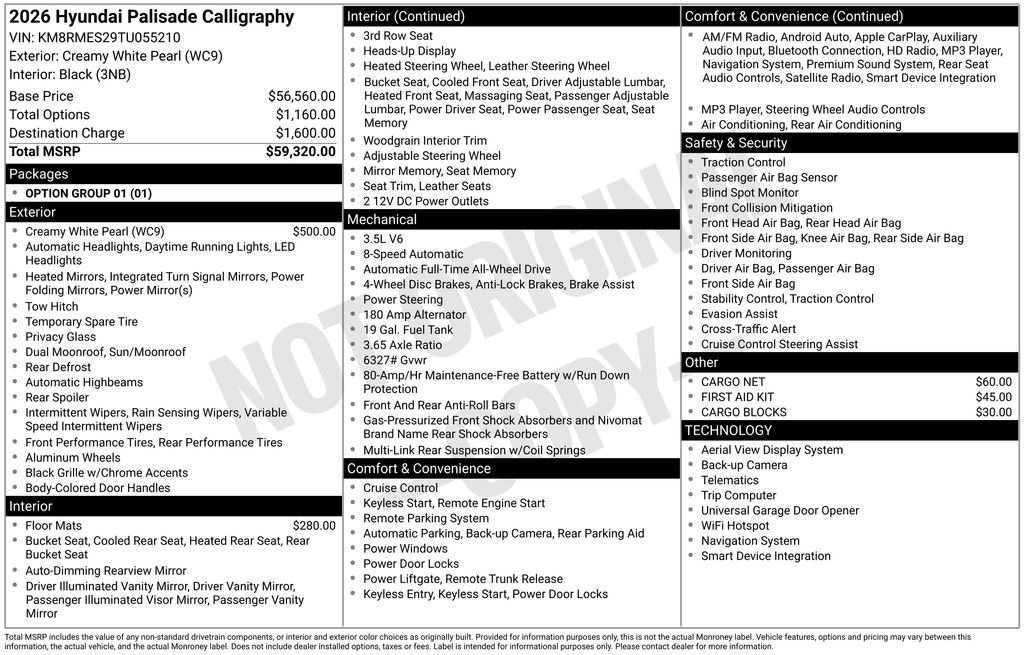 New 2026 Hyundai Palisade Calligraphy image 4