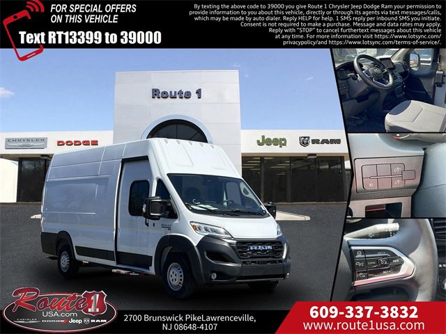 New 2024 RAM ProMaster 3500 w/ Delivery Van Package