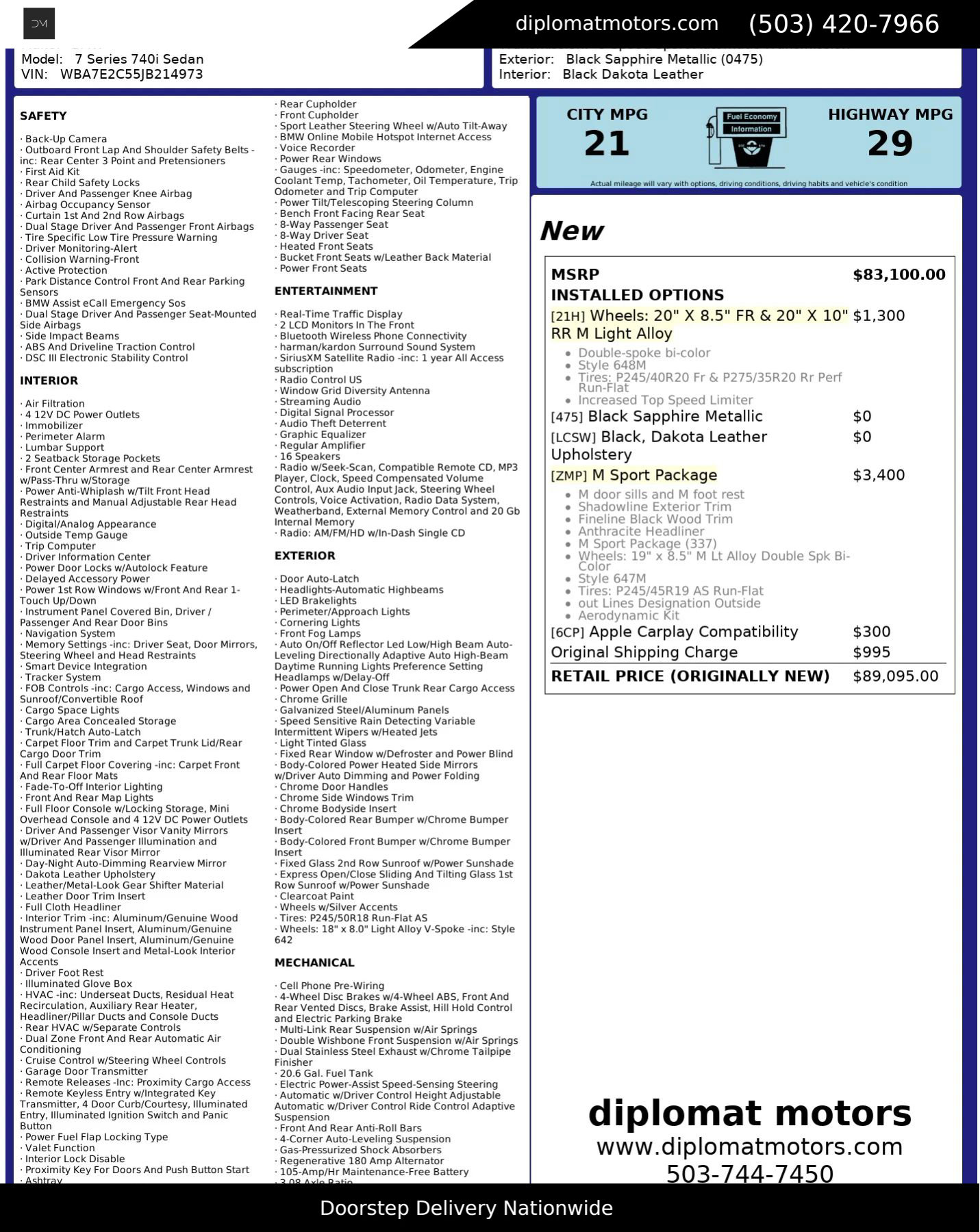 Used 2018 BMW 740i image 4