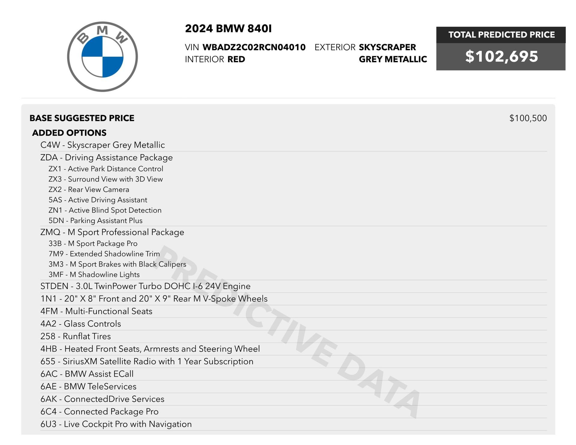 Used 2024 BMW 840i Convertible w/ M Sport Professional Package RWD image 82