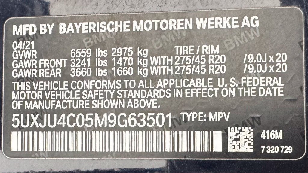 Used 2021 BMW X5 M50i w/ Executive Package AWD/4WD image 10
