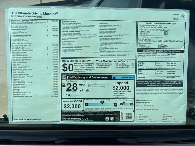 New 2025 BMW 230i xDrive Coupe w/ Convenience Package image 35