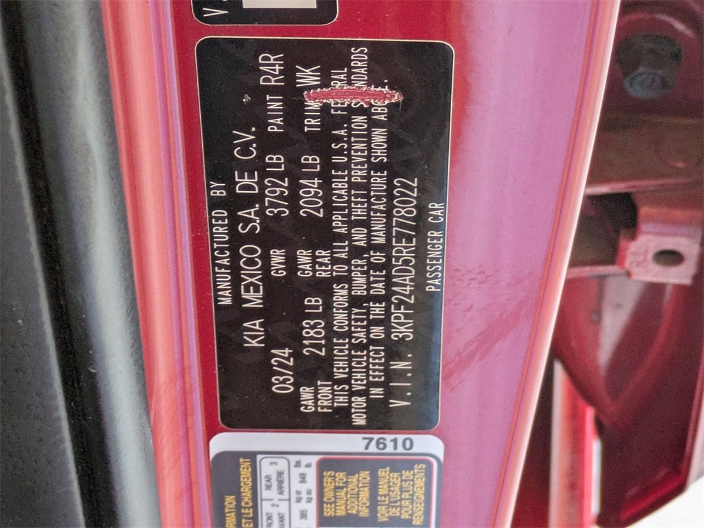 Used 2024 Kia Forte LXS image 37