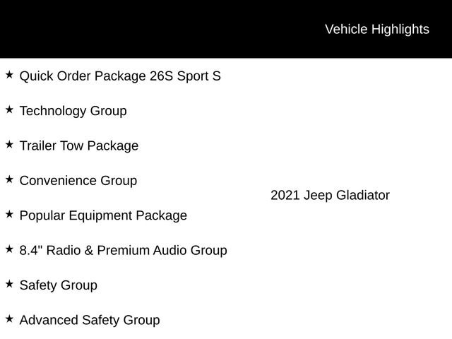 Used 2021 Jeep Gladiator Sport AWD/4WD image 12
