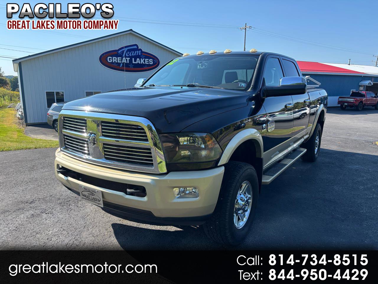 Used 2012 RAM 3500 Laramie Longhorn w/ HD Snow Plow Prep Group