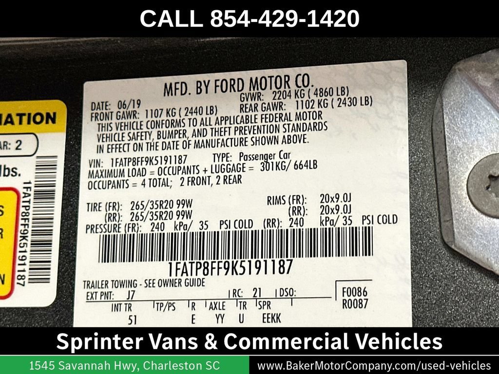 Used 2019 Ford Mustang GT Premium w/ Equipment Group 401A RWD image 33