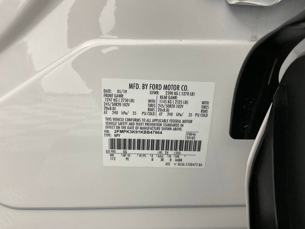 Used 2019 Ford Edge Titanium w/ Equipment Group 301A FWD image 27