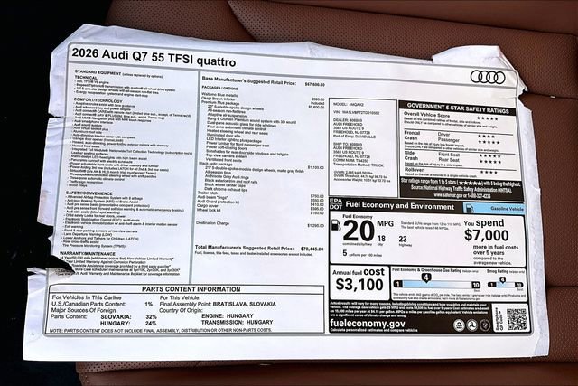 New 2026 Audi Q7 3.0T Premium Plus image 14