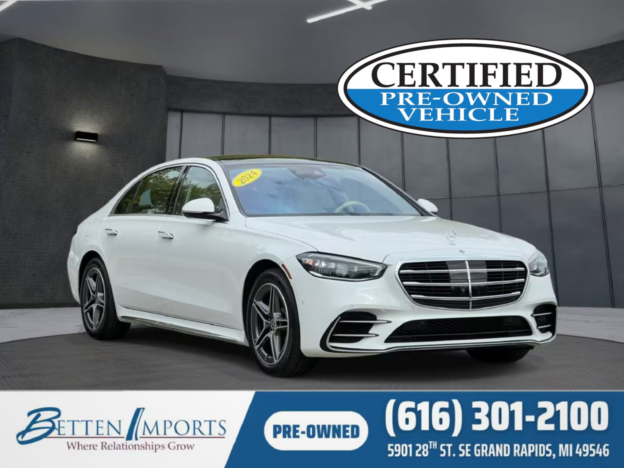 Certified 2024 Mercedes-Benz S 580 4MATIC Sedan