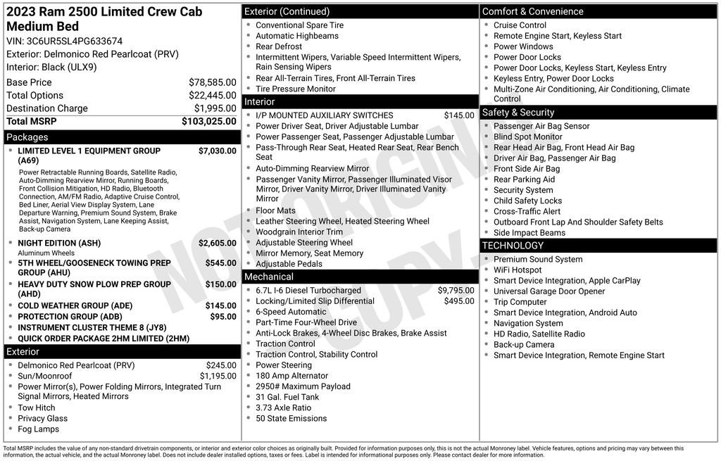 Used 2023 RAM 2500 Limited AWD/4WD image 4