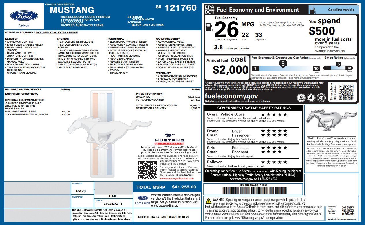 Used 2025 Ford Mustang Premium RWD image 4