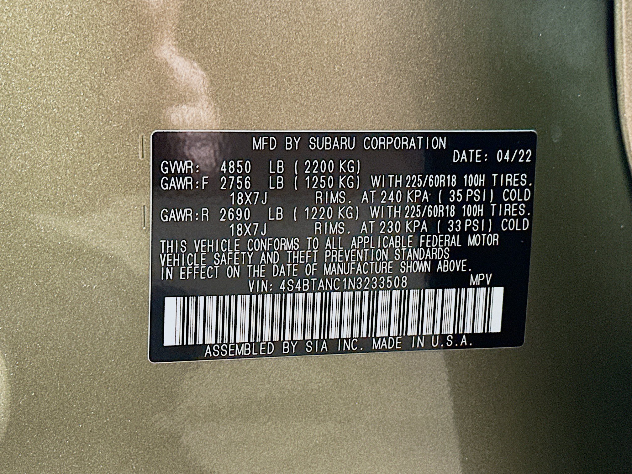 Used 2022 Subaru Outback Limited AWD/4WD image 32