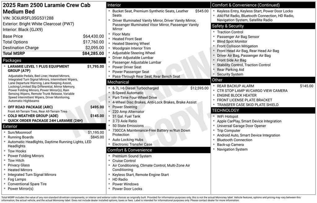 Used 2025 RAM 2500 Laramie AWD/4WD image 37