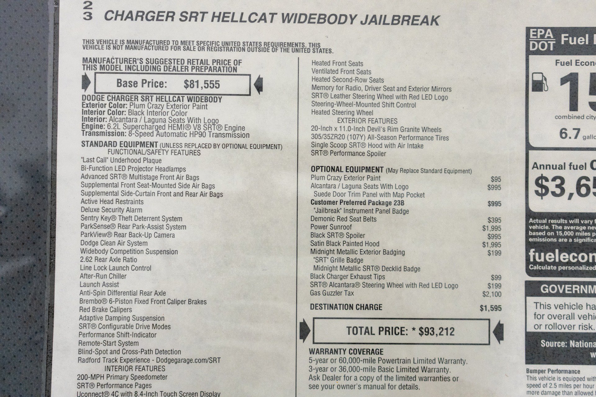 Used 2023 Dodge Charger SRT Hellcat RWD image 24