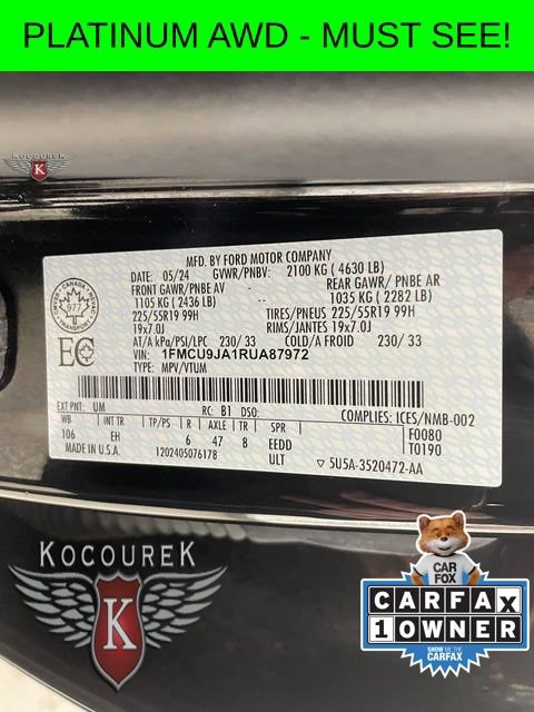 Used 2024 Ford Escape Platinum image 26