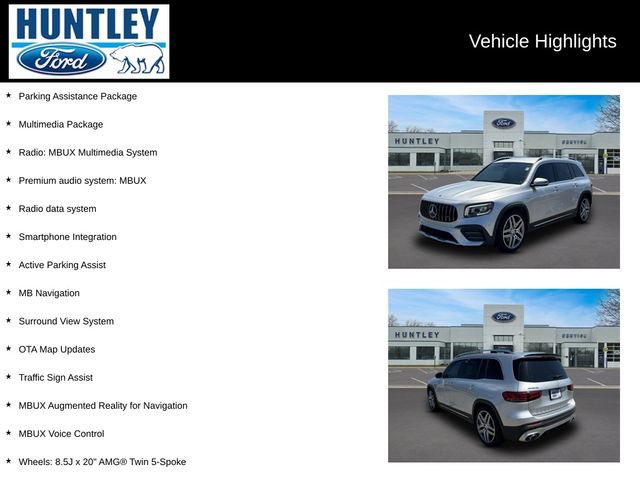 Used 2022 Mercedes-Benz GLB 35 AMG 4MATIC w/ Parking Assistance Package image 2