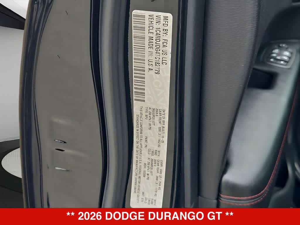 Used 2026 Dodge Durango GT AWD/4WD image 36