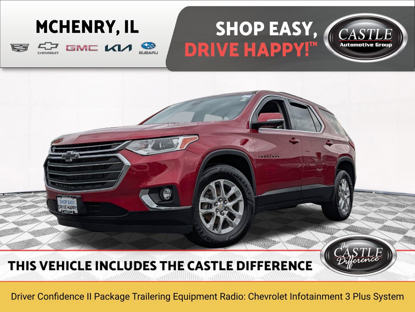 Used 2020 Chevrolet Traverse LT w/ Driver Confidence II Package AWD/4WD image 1