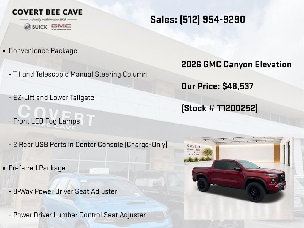 New 2026 GMC Canyon Elevation w/ Convenience Package AWD/4WD image 19