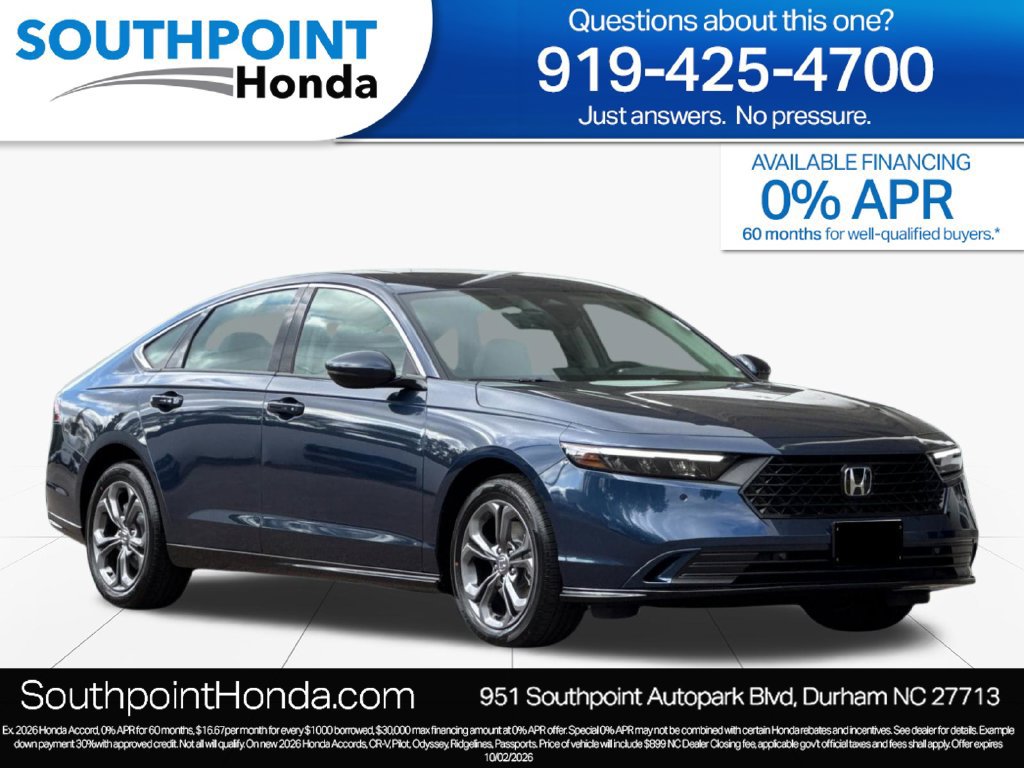 New 2026 Honda Accord EX-L image 1