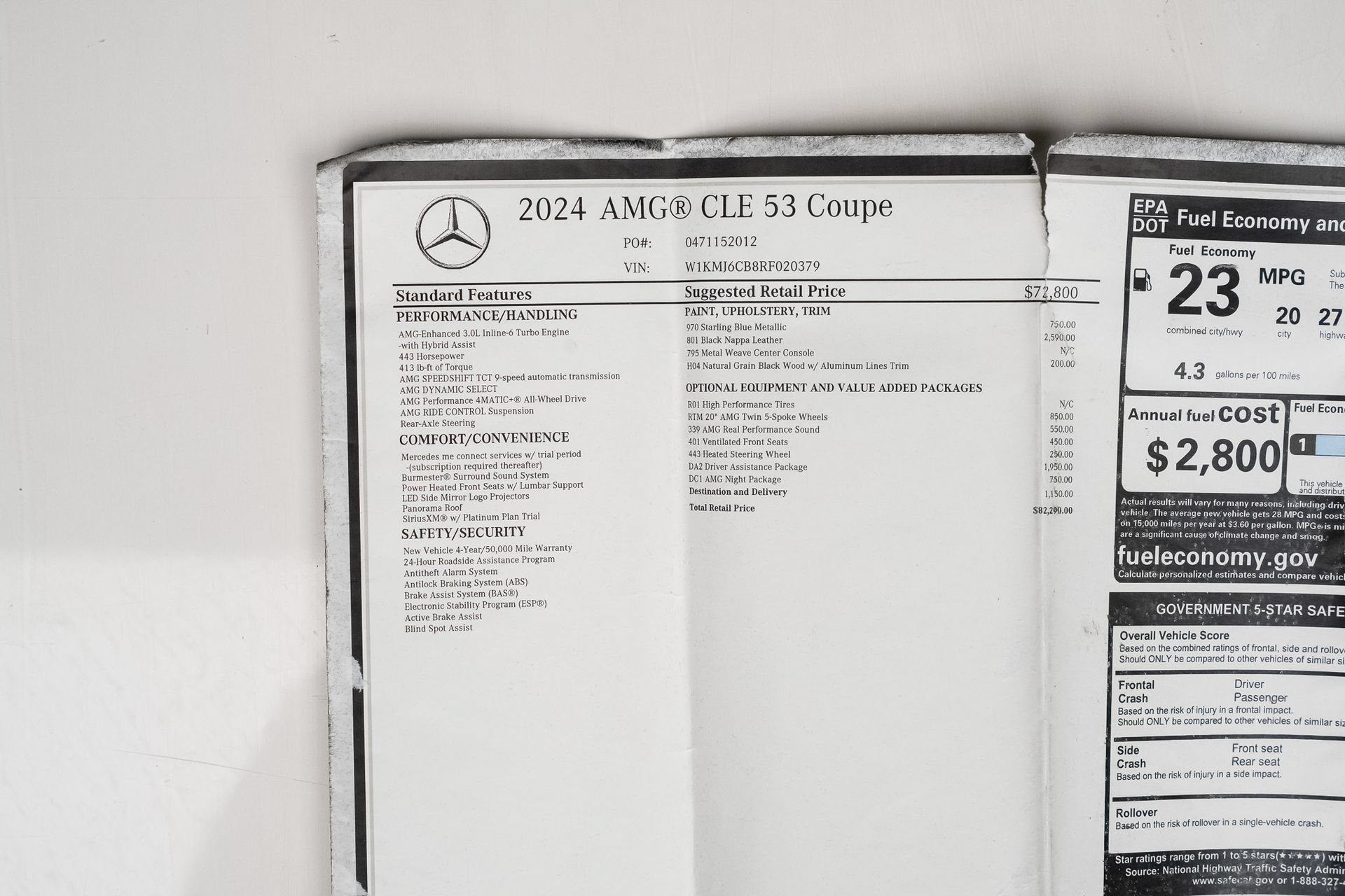Used 2024 Mercedes-Benz CLE 53 AMG 4MATIC w/ Driver Assistance Package image 79