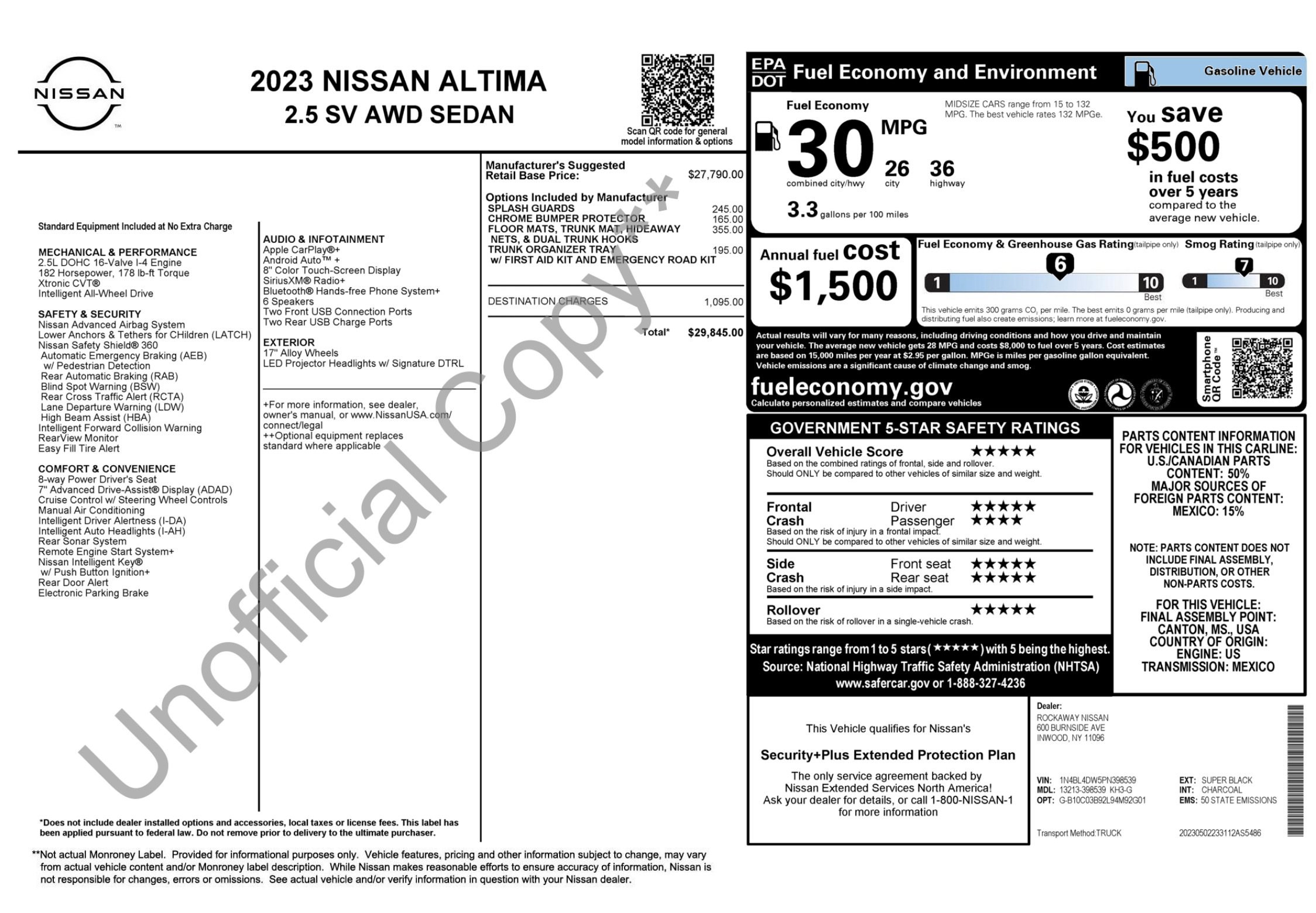 Used 2023 Nissan Altima 2.5 SV AWD/4WD image 2