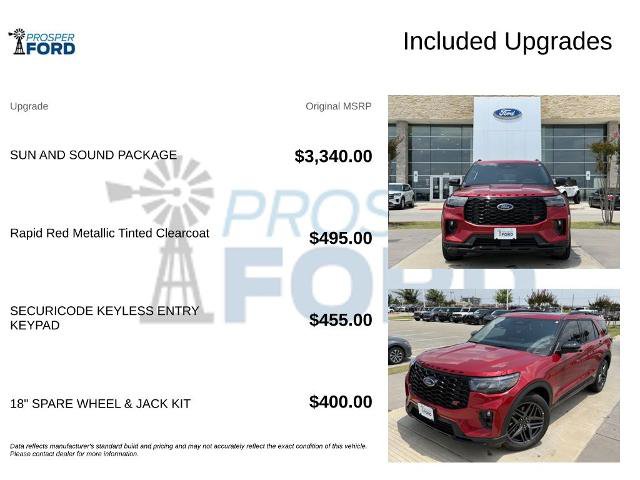 New 2026 Ford Explorer ST w/ Sun And Sound Package AWD/4WD image 35