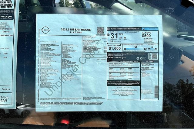 New 2026 Nissan Rogue Platinum image 13