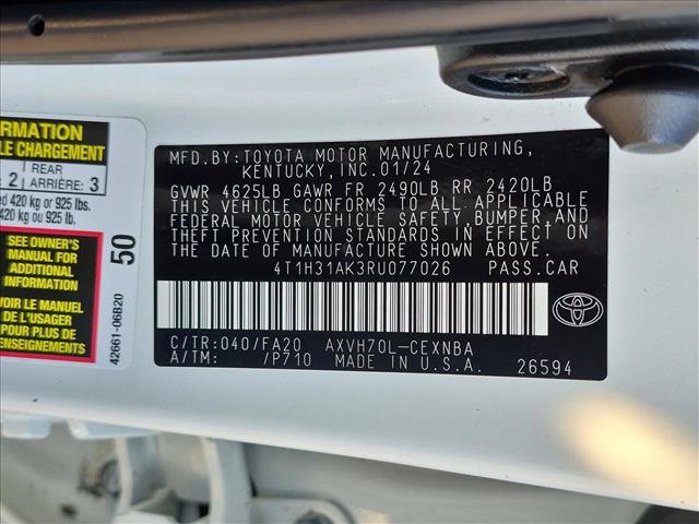 Used 2024 Toyota Camry LE w/ Audio Upgrade Package FWD image 24