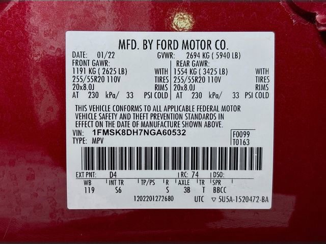 Used 2022 Ford Explorer XLT w/ Equipment Group 202A AWD/4WD image 34