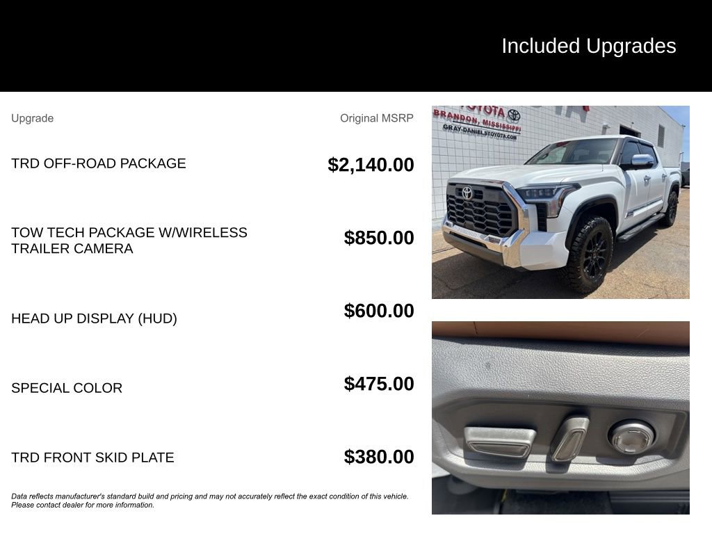 Used 2025 Toyota Tundra 1794 Edition w/ TRD Off-Road Package AWD/4WD image 7