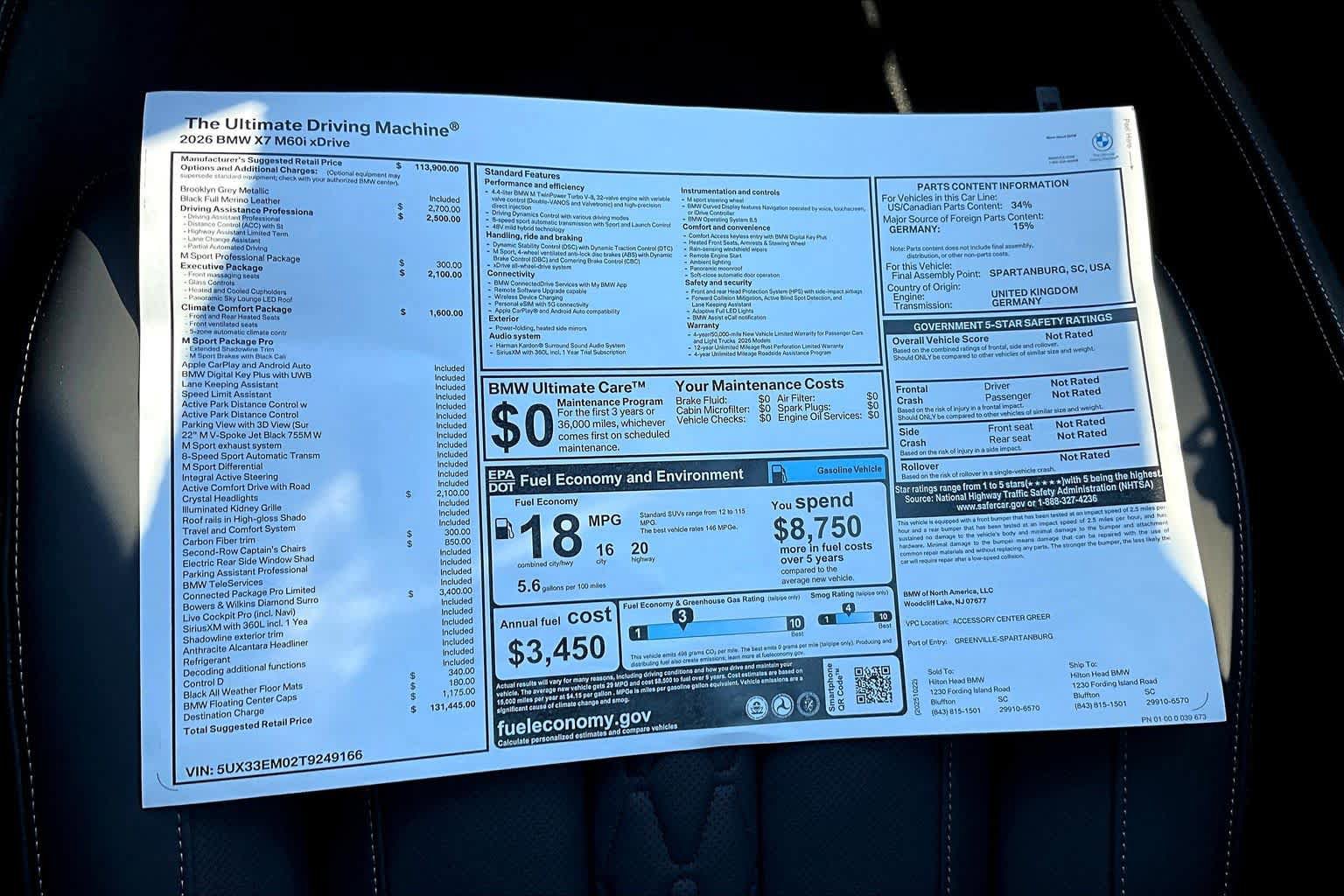 New 2026 BMW X7 M60i AWD/4WD image 18