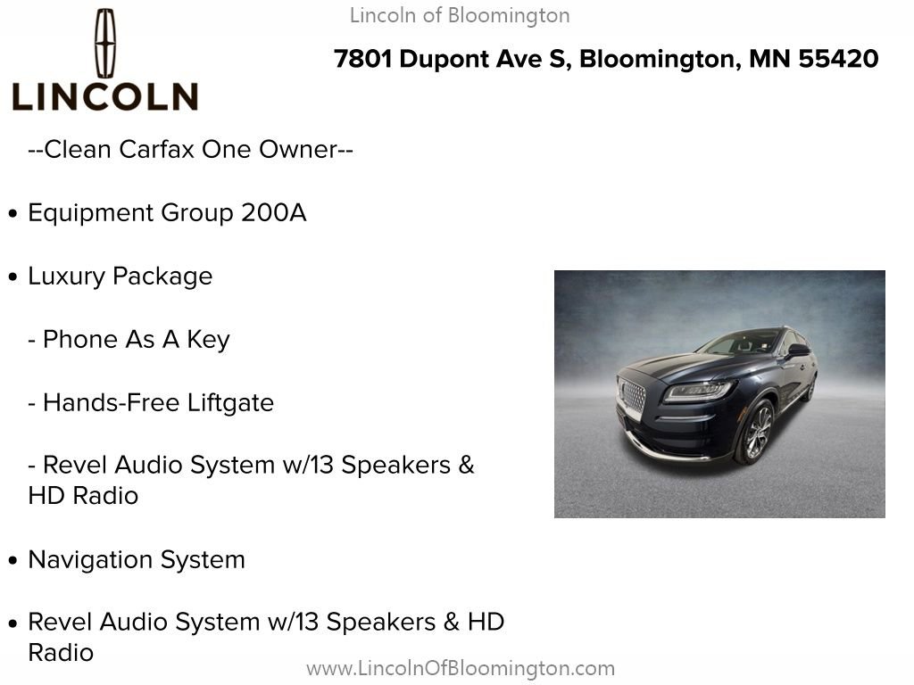 Certified 2023 Lincoln Nautilus Reserve w/ Luxury Package AWD/4WD image 6