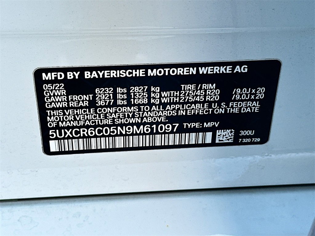 Used 2022 BMW X5 xDrive40i w/ M Sport Package image 27