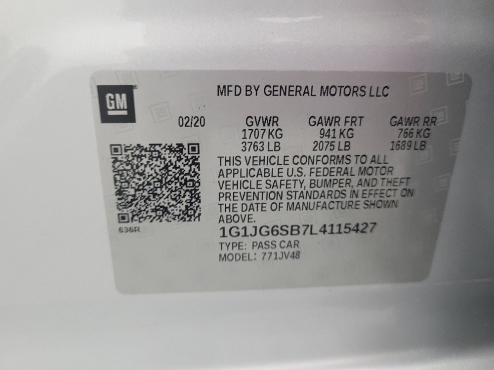 Used 2020 Chevrolet Sonic LT FWD image 33