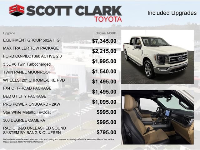Used 2022 Ford F150 Lariat w/ Equipment Group 502A High AWD/4WD image 4