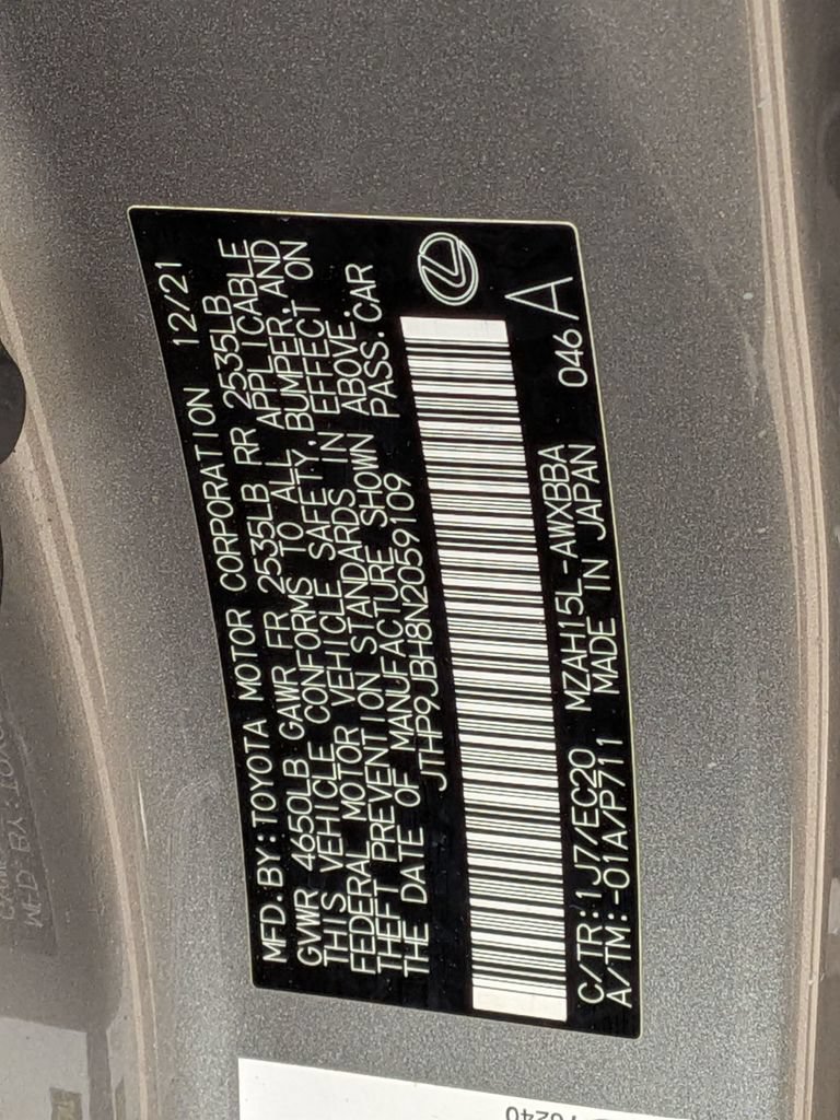 Certified 2022 Lexus UX 250h w/ Premium Package AWD/4WD image 38