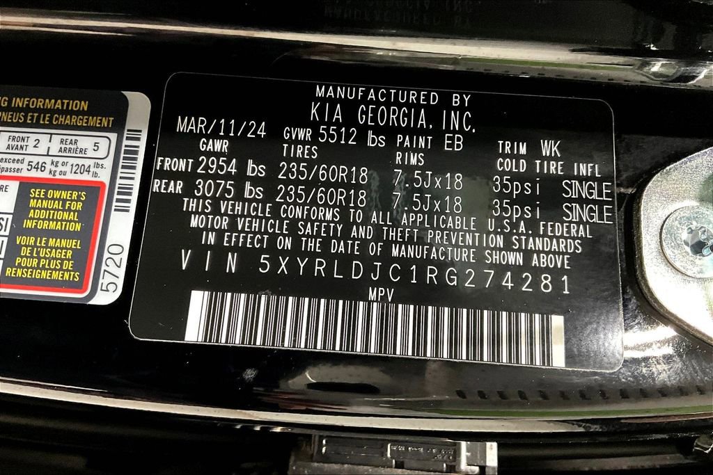 Used 2024 Kia Sorento S w/ Panoramic Sunroof Package image 44