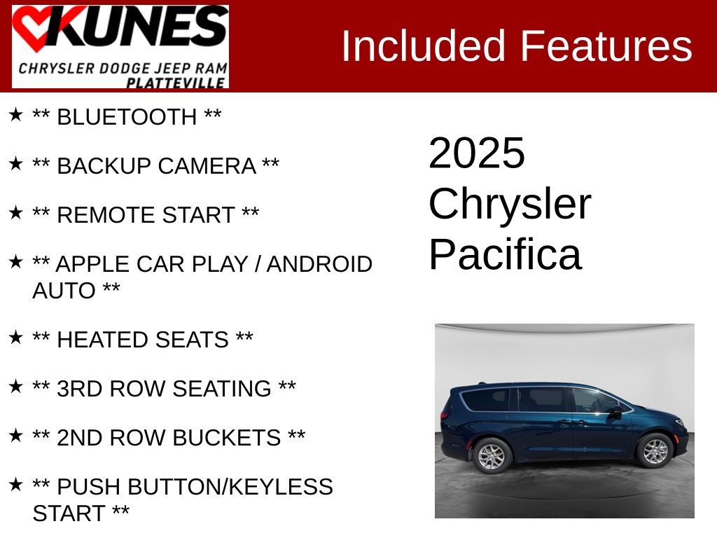 New 2025 Chrysler Pacifica Select FWD image 2