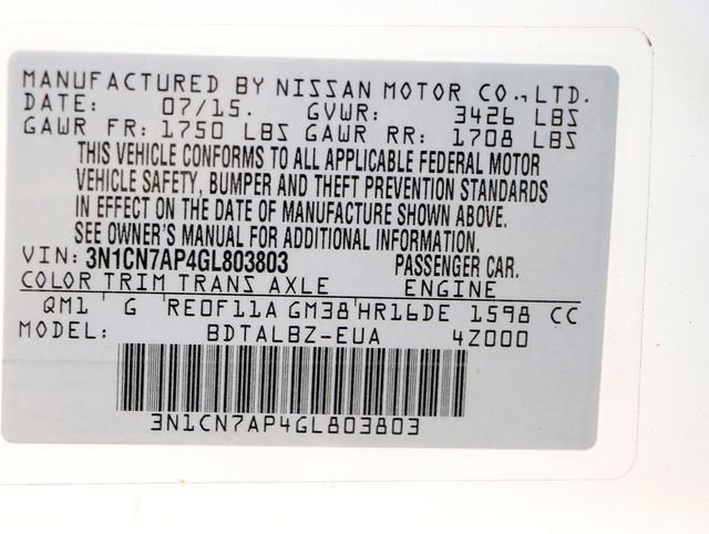 Used 2016 Nissan Versa SV image 27