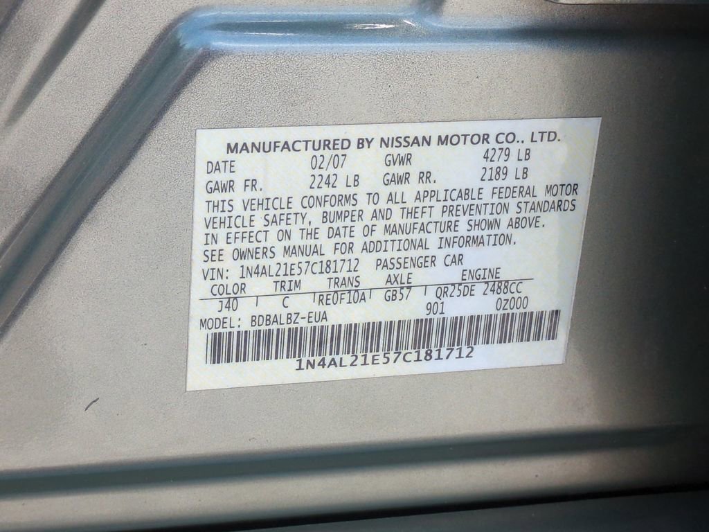 Used 2007 Nissan Altima 2.5 S w/ Convenience Plus Pkg image 23