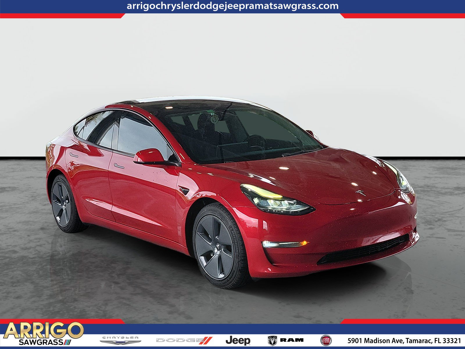 Used 2022 Tesla Model 3 Long Range AWD/4WD image 1