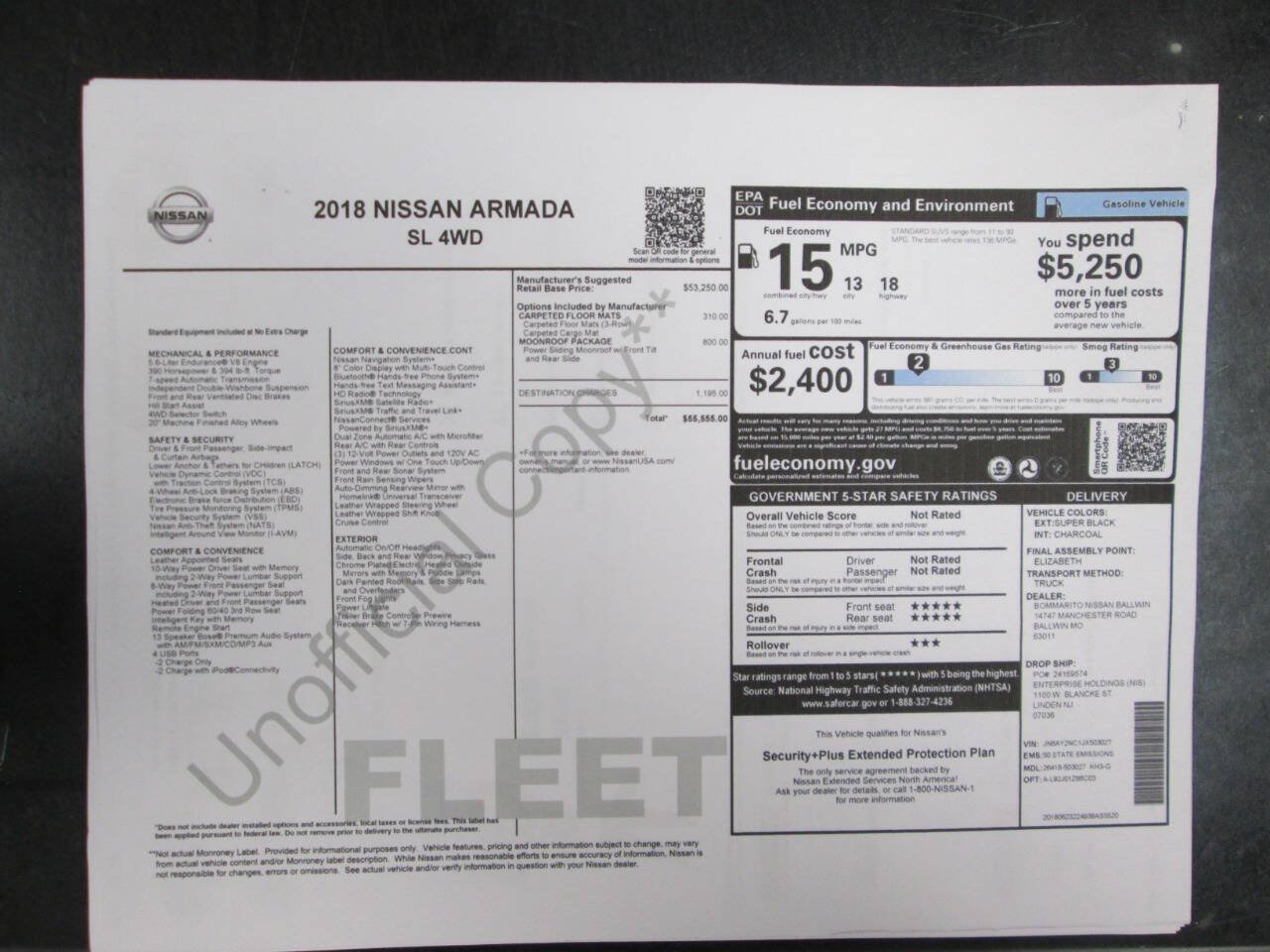 Used 2018 Nissan Armada SL w/ Moonroof Package AWD/4WD image 66