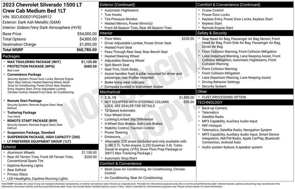 Used 2023 Chevrolet Silverado 1500 LT w/ Max Trailering Package AWD/4WD image 2