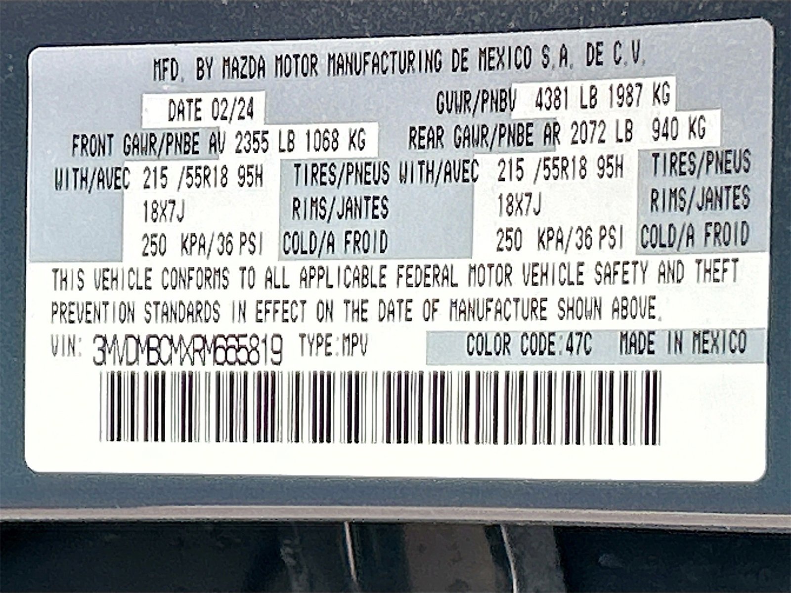 Used 2024 MAZDA CX-30 AWD 2.5 S w/ Preferred Package image 34