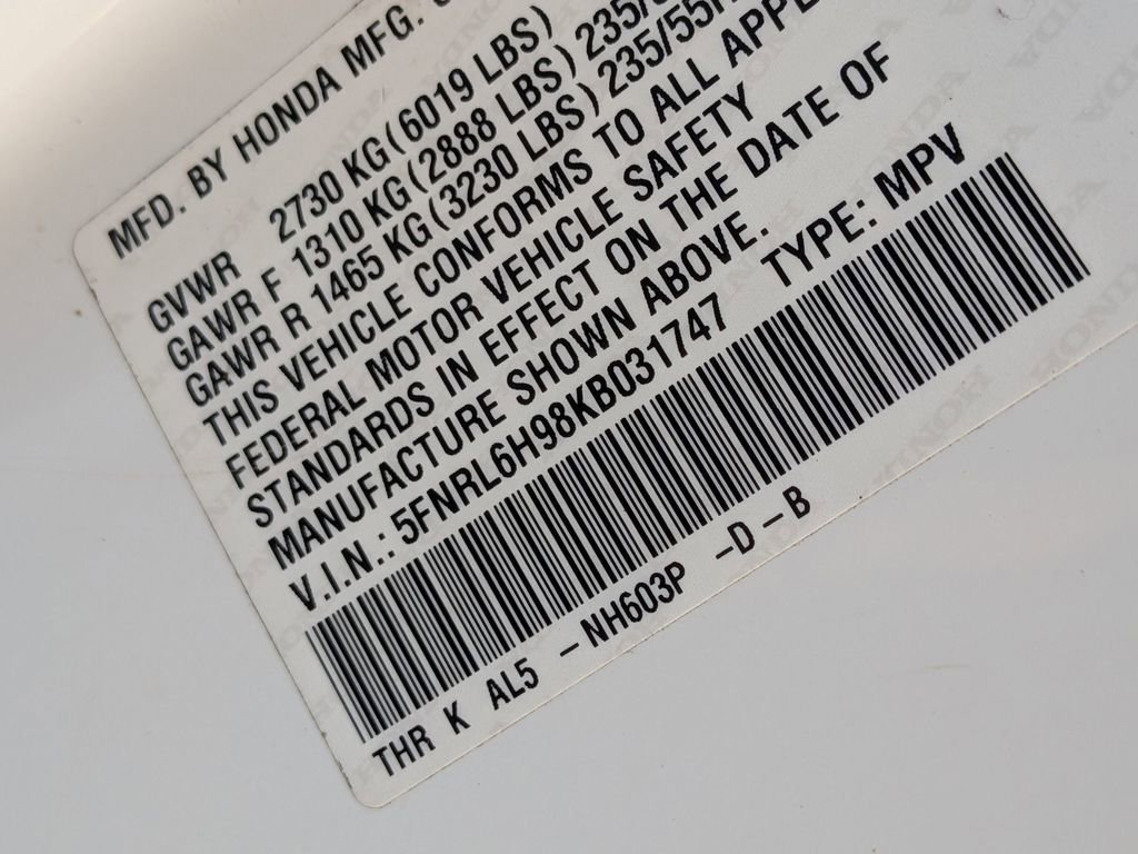 Used 2019 Honda Odyssey Elite image 35