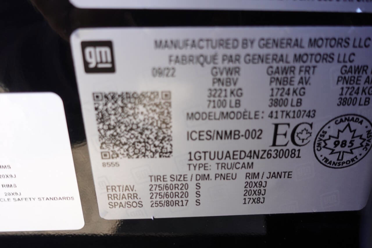 Used 2022 GMC Sierra 1500 Pro w/ Pro Value Package image 60