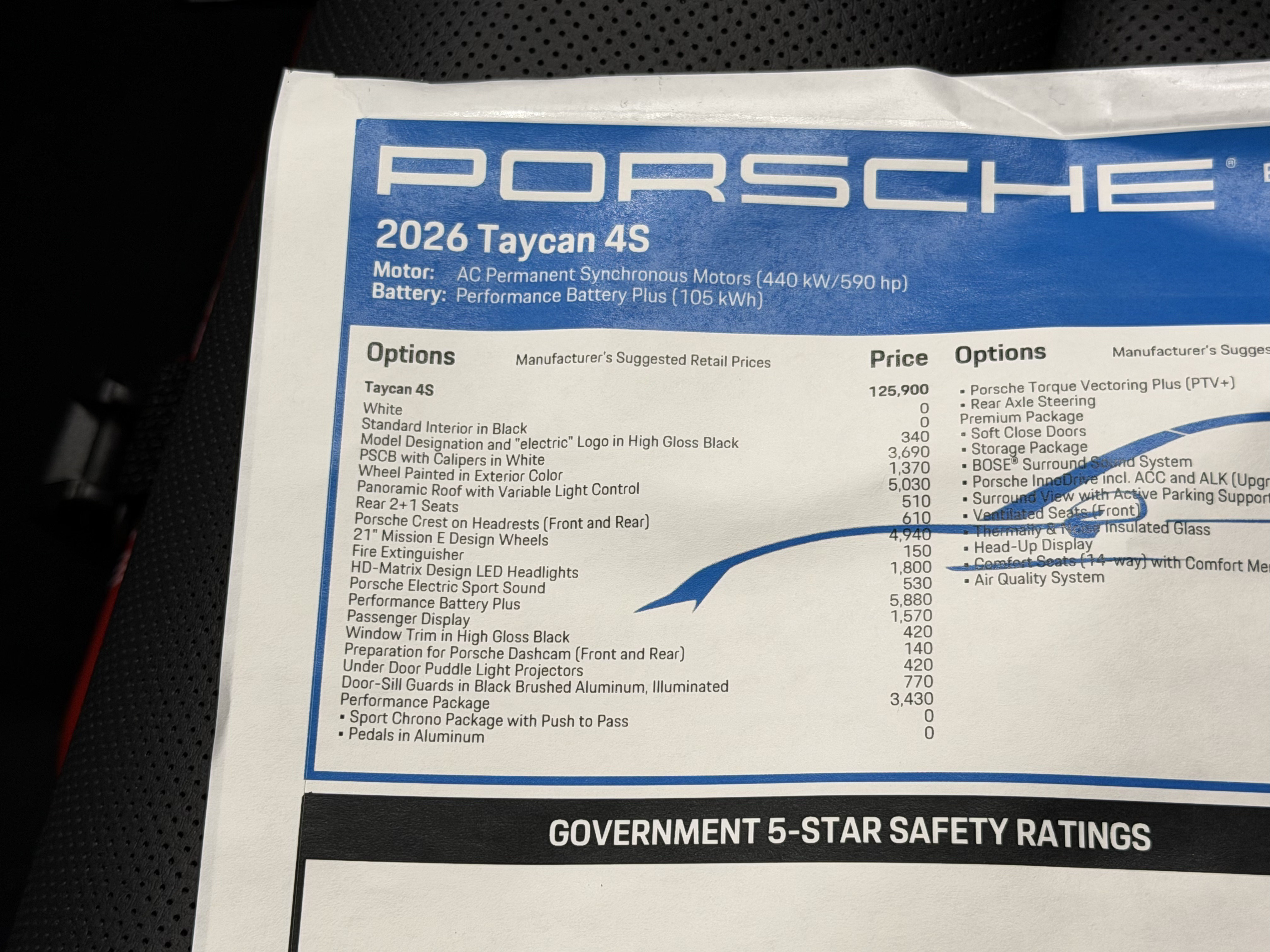 New 2026 Porsche Taycan 4S AWD/4WD image 65