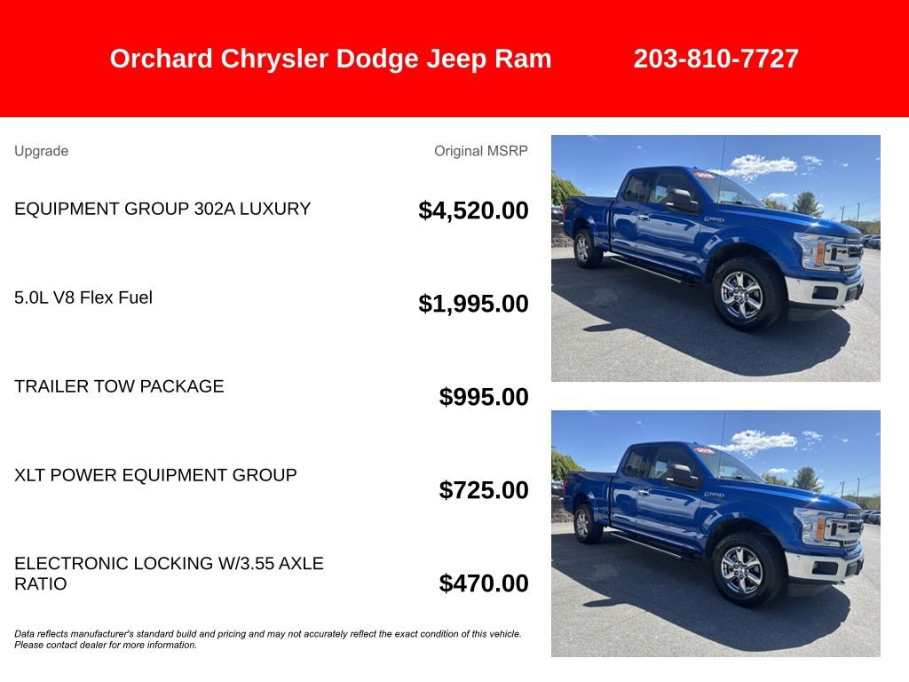 Used 2018 Ford F150 XLT w/ Equipment Group 302A Luxury AWD/4WD image 5