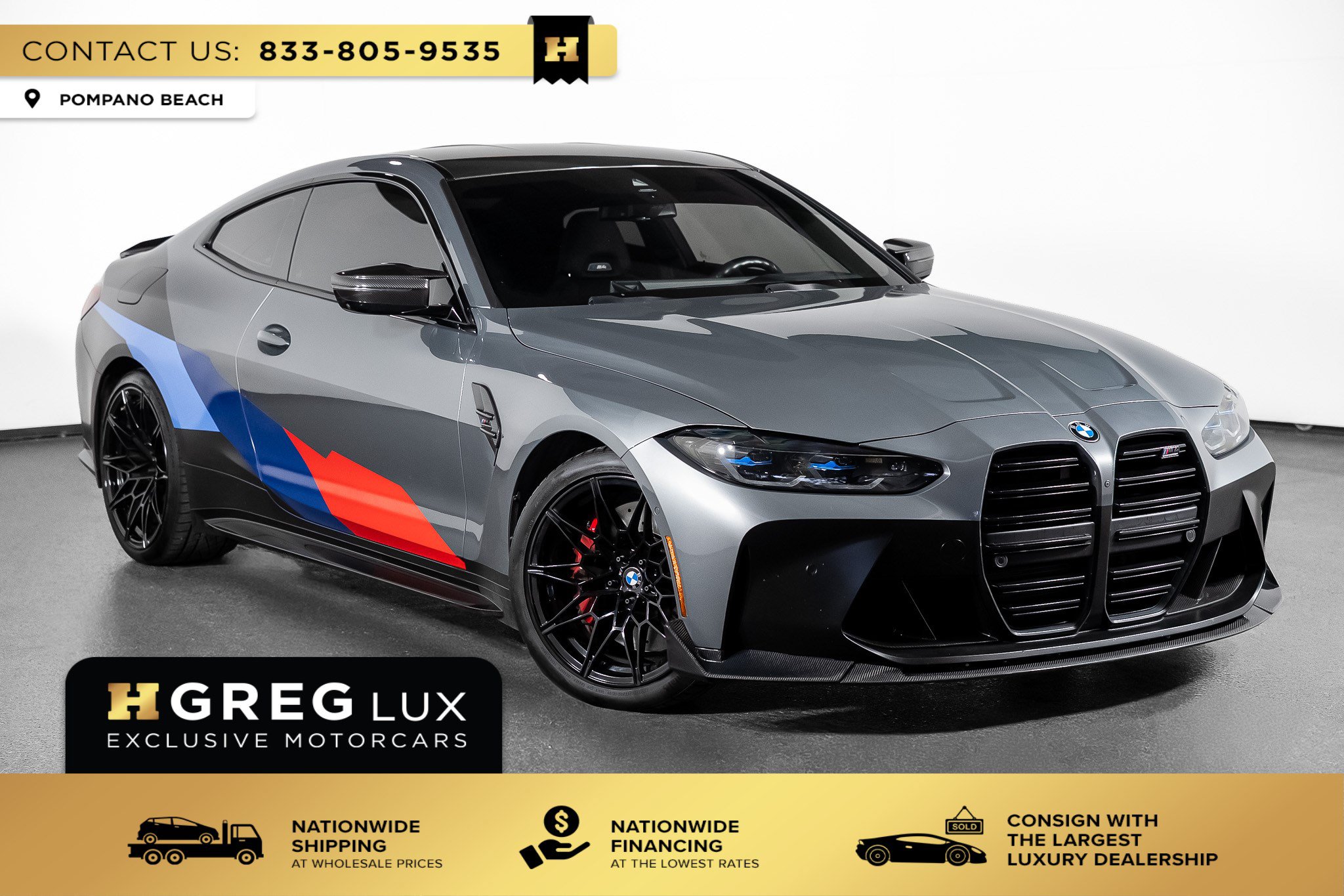 Used 2024 BMW M4 Competition w/ M Carbon Exterior Package RWD image 1